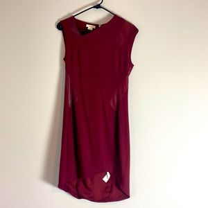 Helmet lang one shoulder mini dress